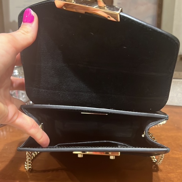 Furla Mini Leather Crossbody- Black - Picture 4 of 7